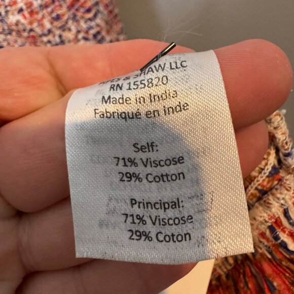 VERONICA BEARD paisley print cox smocked dress size M - Picture 6 of 7